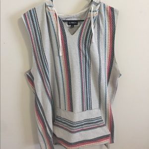 Light sleeveless hoodie